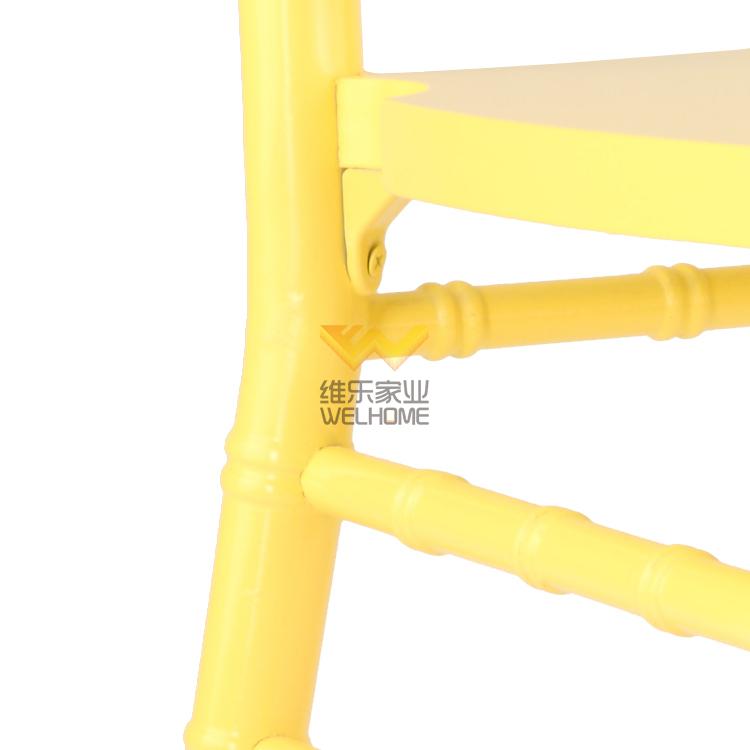 Yellow solid wood chiavari chair for wedding/event